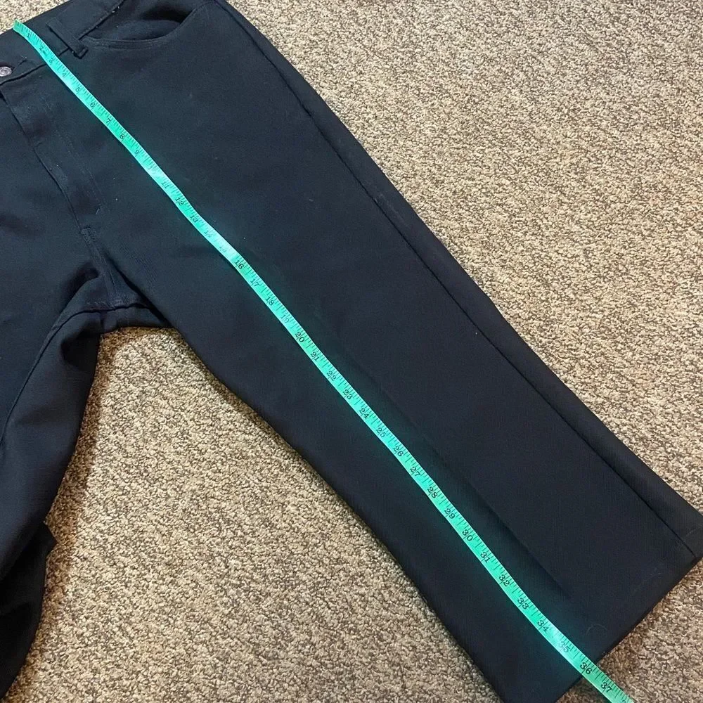Levi's Black Pants Dress Men’s with Copped Button Size 40 Jeans
